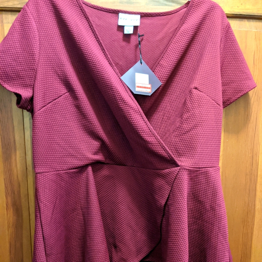 Ava & Viv Peplum Top
